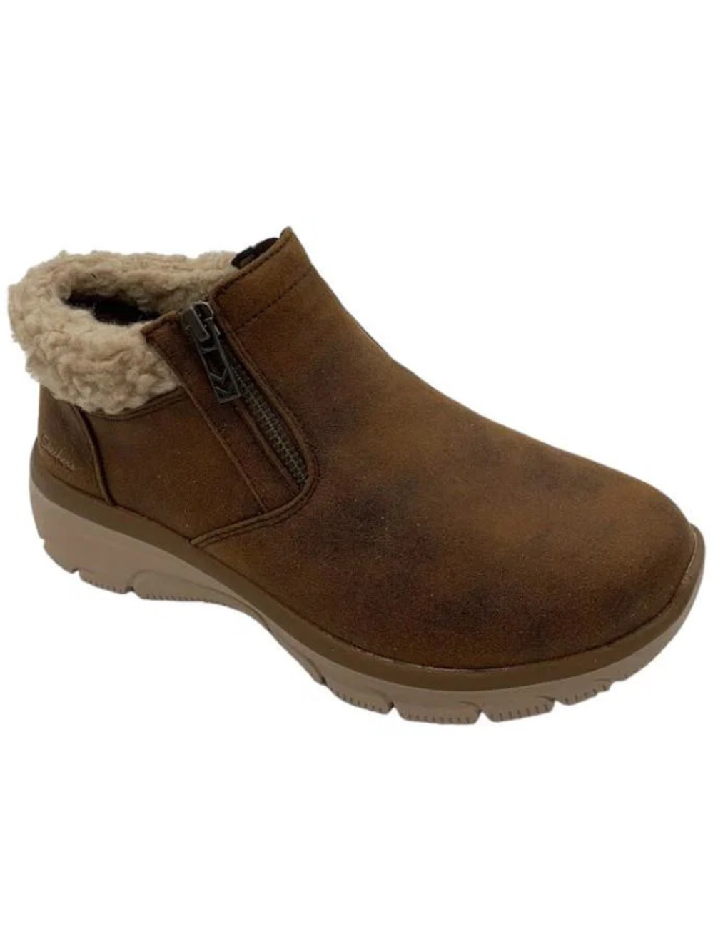 Skechers Easy Going Water Repellent Ankle Boots Social Mode Dark Brown - Medium